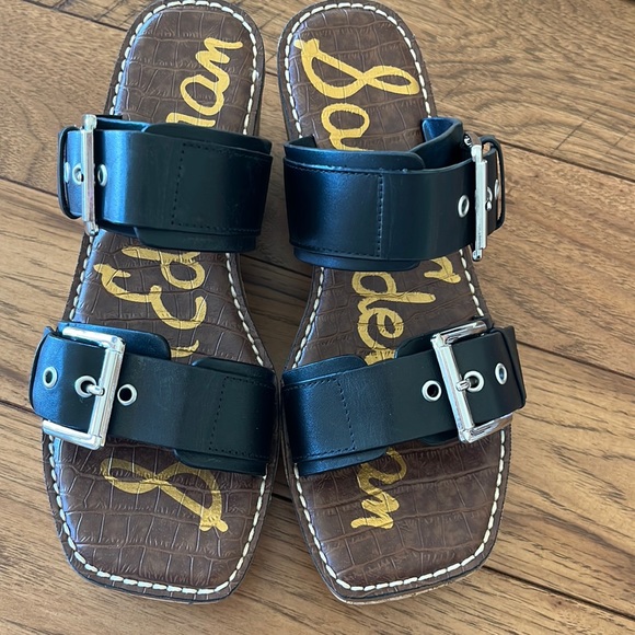 Sam Edelman Shoes - Sam Edelman Black Sandals with Metallic Accents